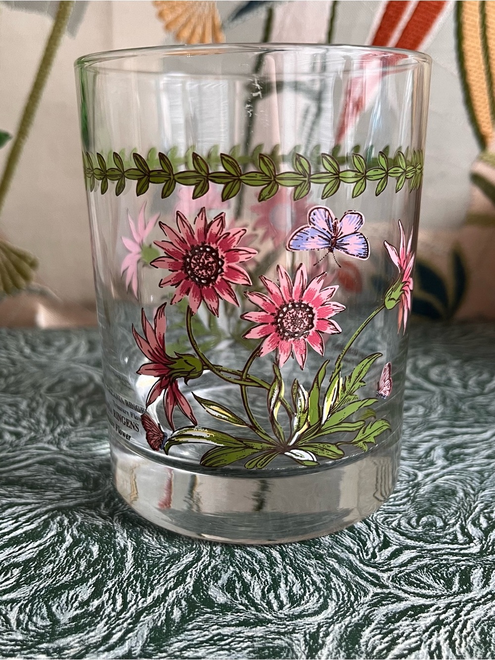 Portmeirion Botanic Garden Treasure Flower double old-fashioned glass